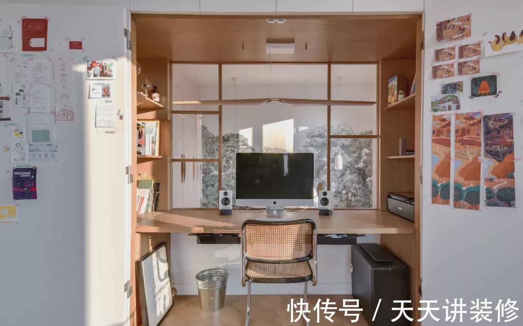 小户型|52㎡小户型北欧风,独立工作区+隐形门,年轻人喜欢的设计!