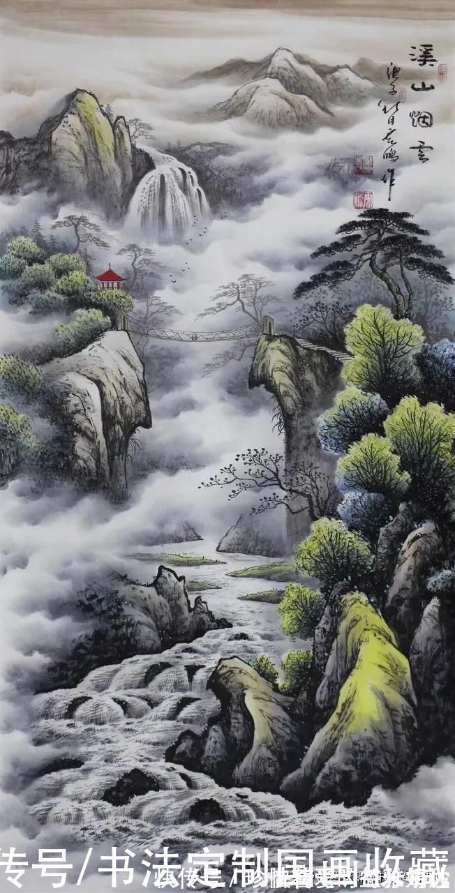 奖金奖|书法国画定制收藏《淡泊明志,养德泽福,江南春色,万山红遍》