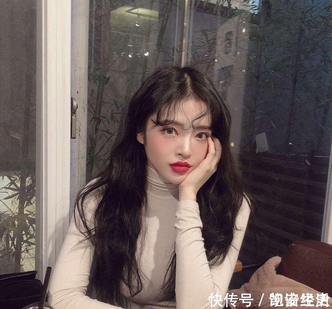 姑娘|圆脸姑娘,刘海这样剪才让你的发型更漂亮!