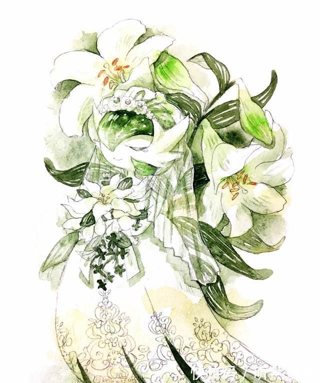 雪拉比|“画风清新”的精灵宝可梦插画,沙奈朵如天使,雪拉比如仙子!