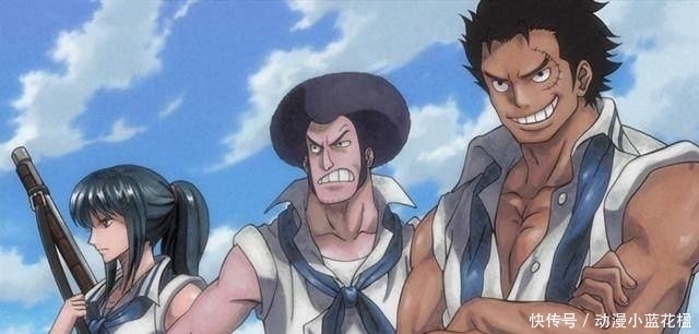 罗杰海贼团海贼王外传年轻版的卡普来了海贼界的一拳超人一拖鞋拍死龙