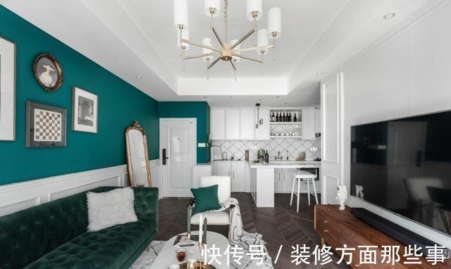 二居室|67平现代二居室,白色来定位整个空间在精致中尽显优雅