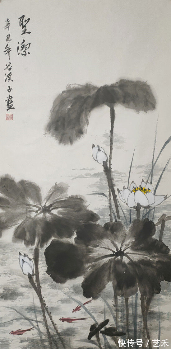 双眼!画家吴东升——博采众长,自备一格只为那朵莲