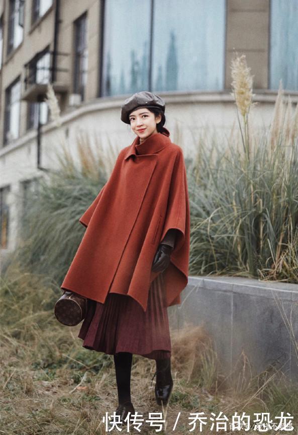 半身裙|三木带火了一种穿法,叫大衣+半身裙,高级时尚显气质,贼好看