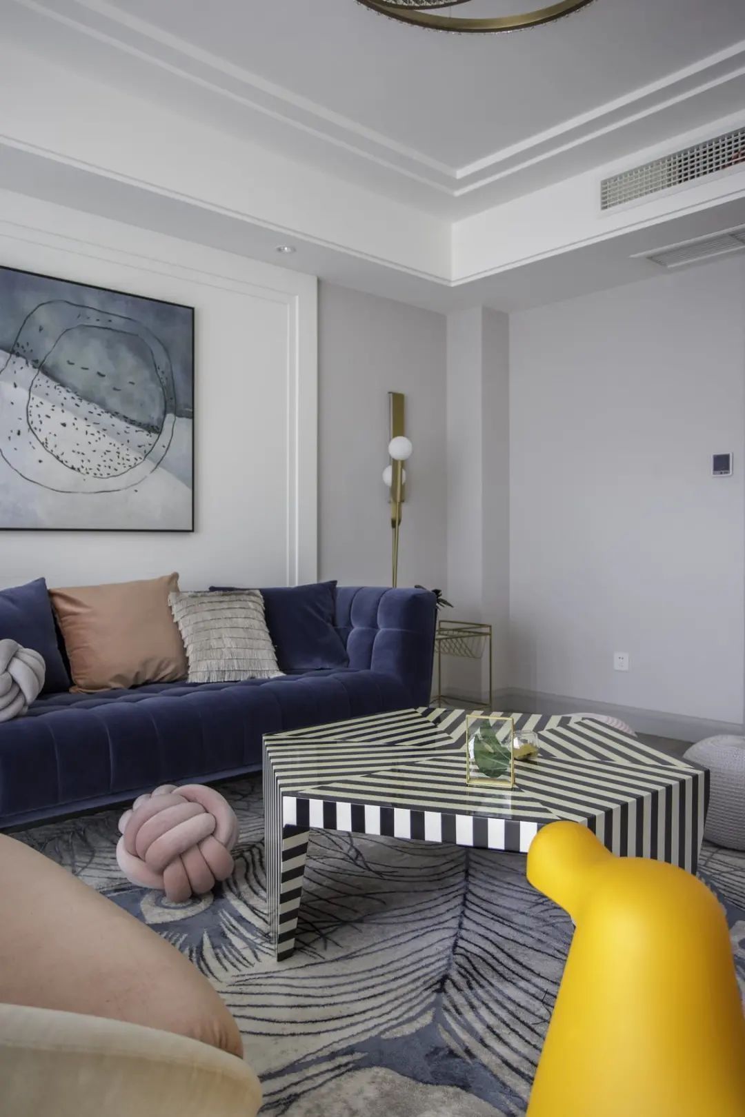 舒适|180㎡浪漫小窝，蓝与粉、灰与白，优雅情趣，轻松舒适