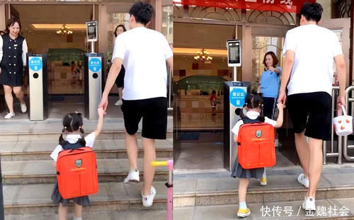 妹妹|二胎年龄差14岁是啥体验？送妹妹上学，哥哥努力扮嫩生怕被误会