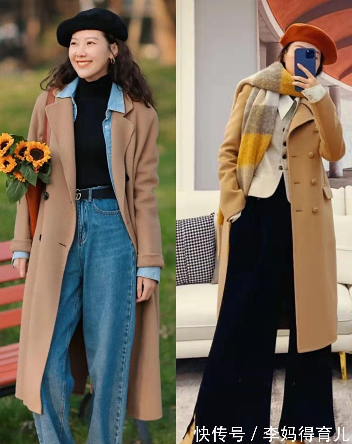 法式 呢大衣别再搭鲨鱼裤,学学她的日常感“法式穿搭”,小个子也很美