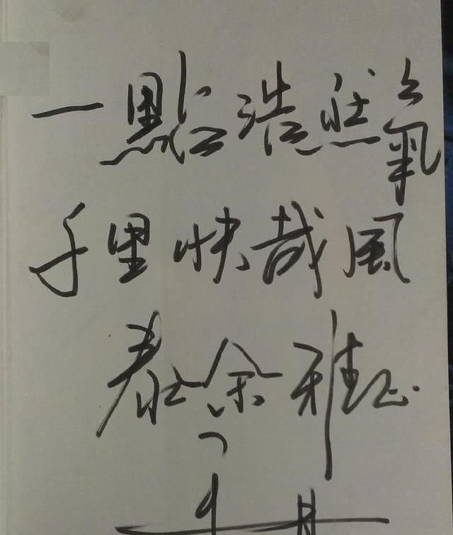 仍旧还|于丹硬笔书法欣赏笔法老练有张力,洒脱但缺少文化人的内敛