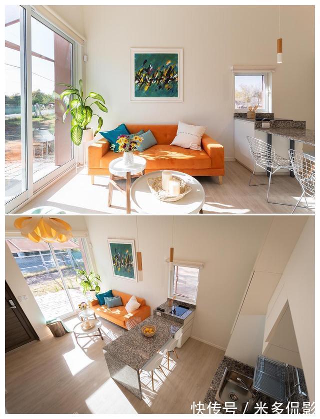 卫生间|夫妻俩自建45㎡小屋,像极了集装箱,进屋后我不敢嘲笑了
