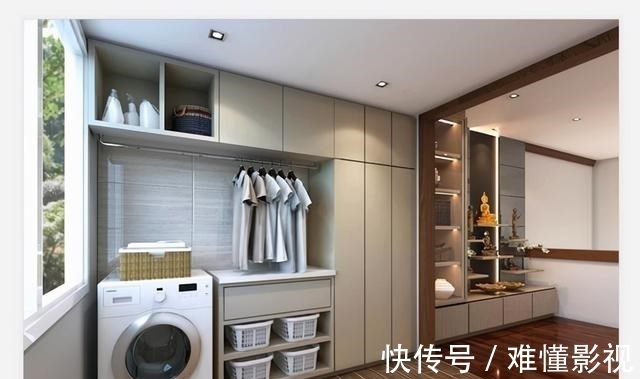 烘干机|我发现日韩家庭,用了这6个“讨巧”设计,不用1㎡也能做个洗衣房