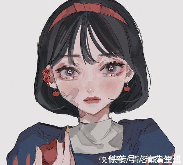 迪士尼公主|不一样的迪士尼公主,白雪脸上贴着创可贴,爱丽儿宛如海上女王