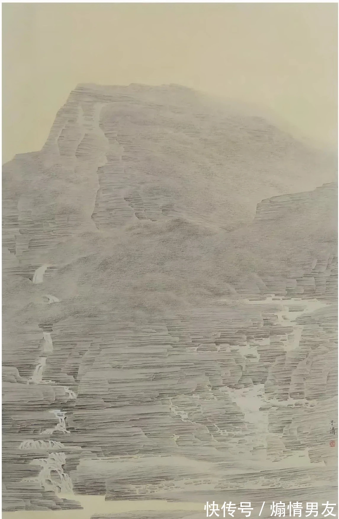 青绿@水墨与青绿,轻车熟路!徐子清山水画