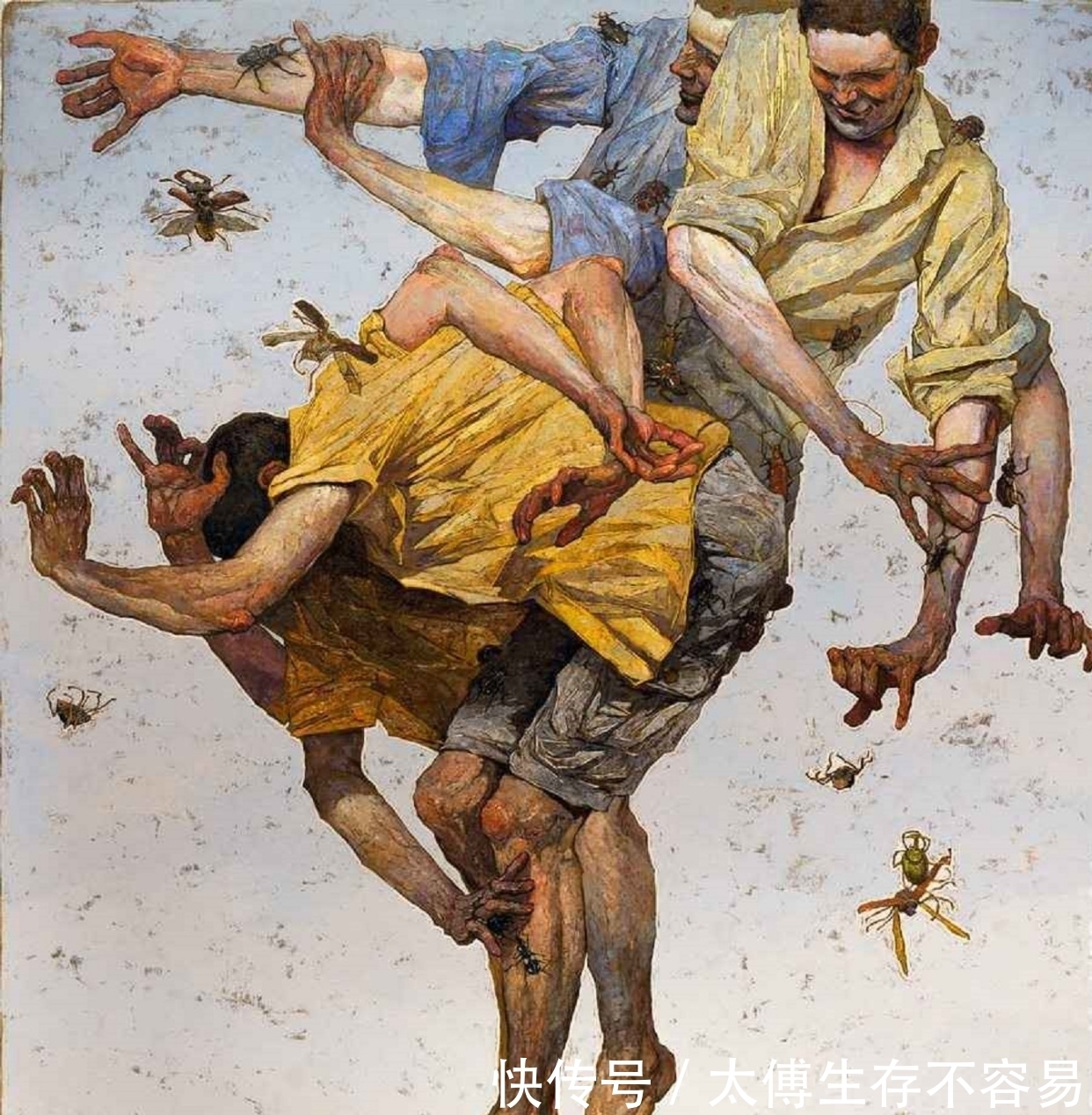 油画作品&扭曲的人体,无声的话语——萨拉津非比寻常的人体艺术