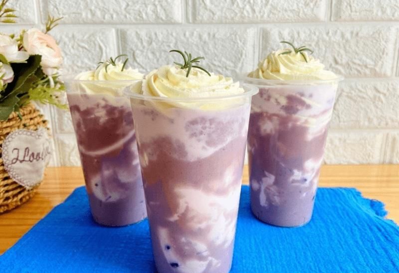 浓郁|香醇浓郁?自制芋泥厚厚牛乳~