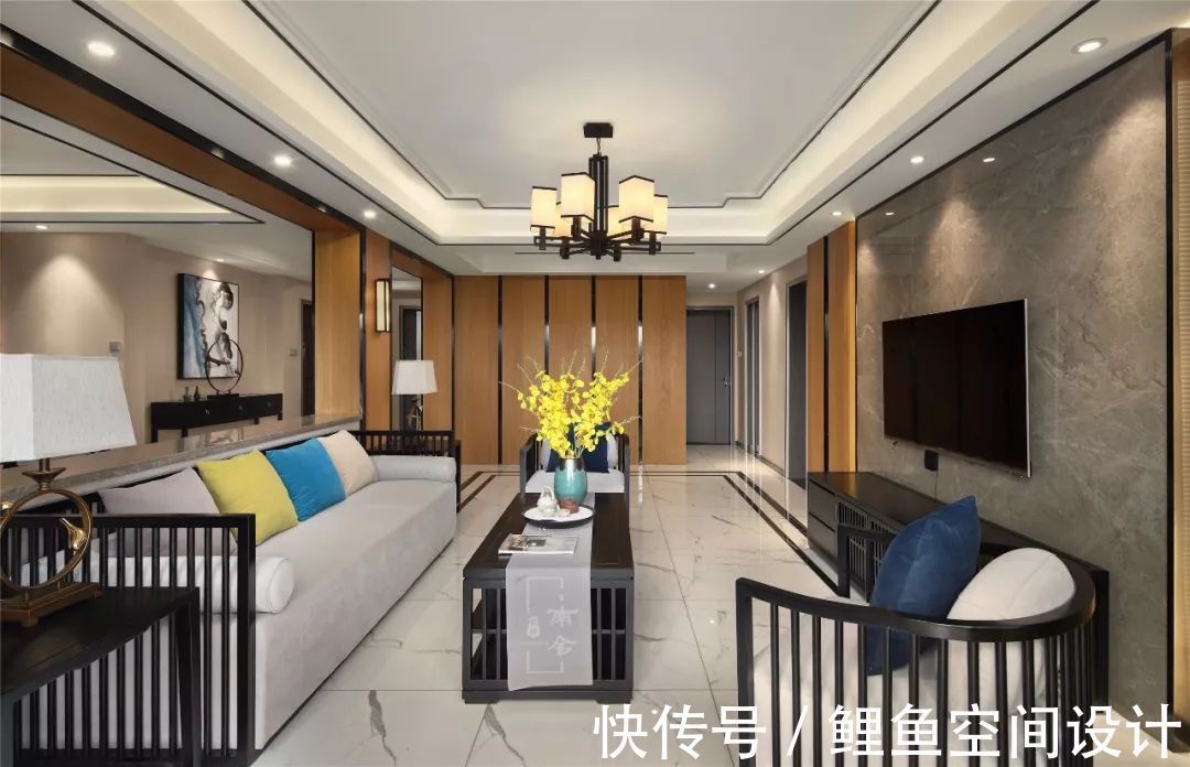 电视|用石材装电视墙,原始粗犷的质感,自然而又高档