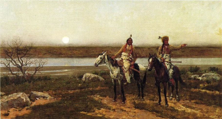 美国#美国画家亨利法尼专注于描绘美洲印第安人和记录印第安文化