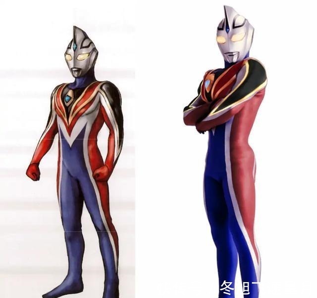 戴拿|五位奥特曼的废案制成皮套,戴拿和阿古茹的样子出乎意料的帅气