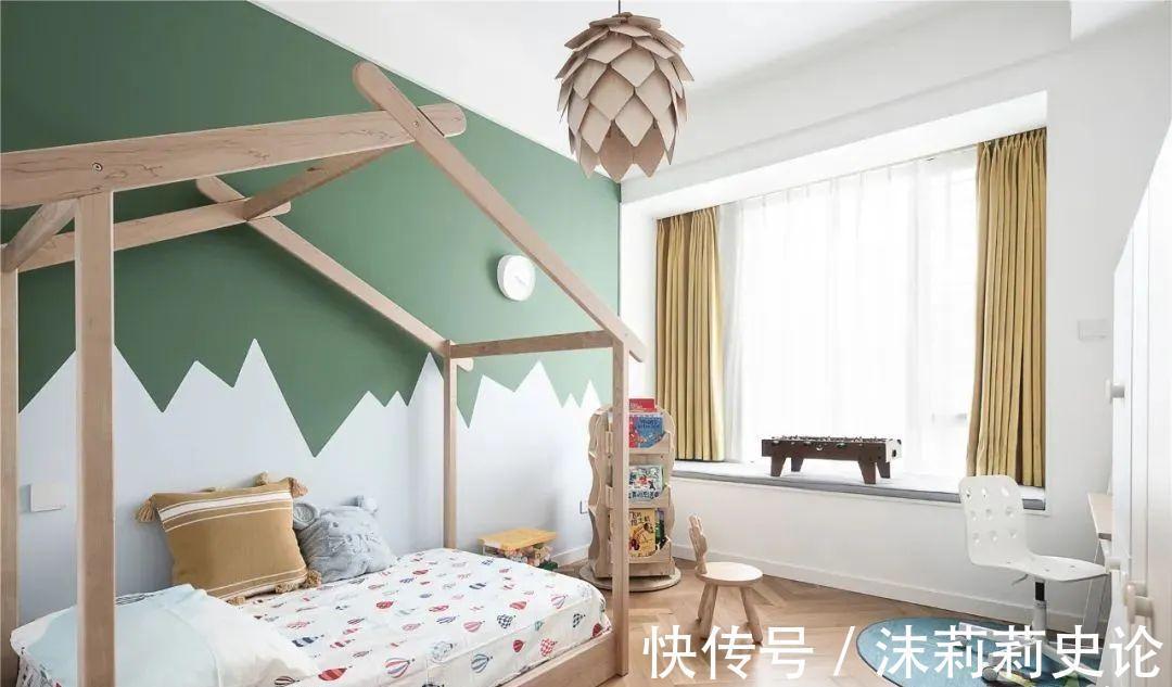 中性色|原来墙面现在流行几何拼色装,层次感明显,也增添了趣味性!