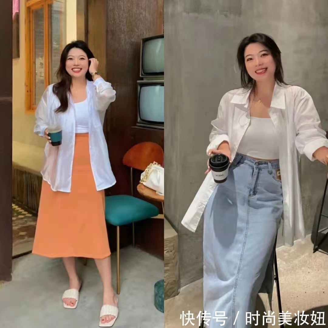 身材|时尚与身材无关,1米65体重135斤穿出洋气范,没小蛮腰照样美