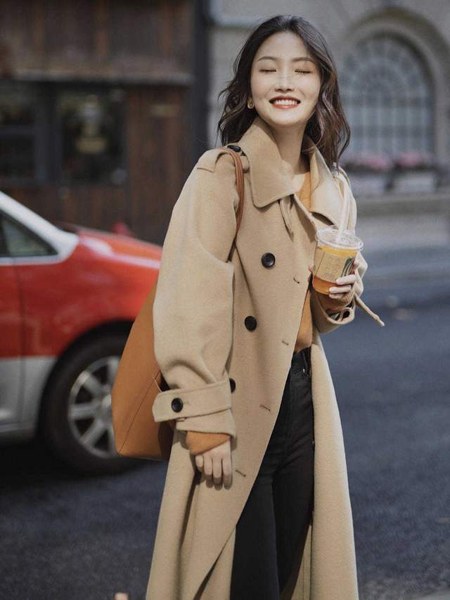 大衣|秋天的“棕色”大衣真时髦!精致的女人都喜欢的色系,温柔大方
