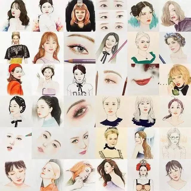  画妆|韩国美女艺术家不但会化妆，还会用彩铅和水彩笔“画妆”