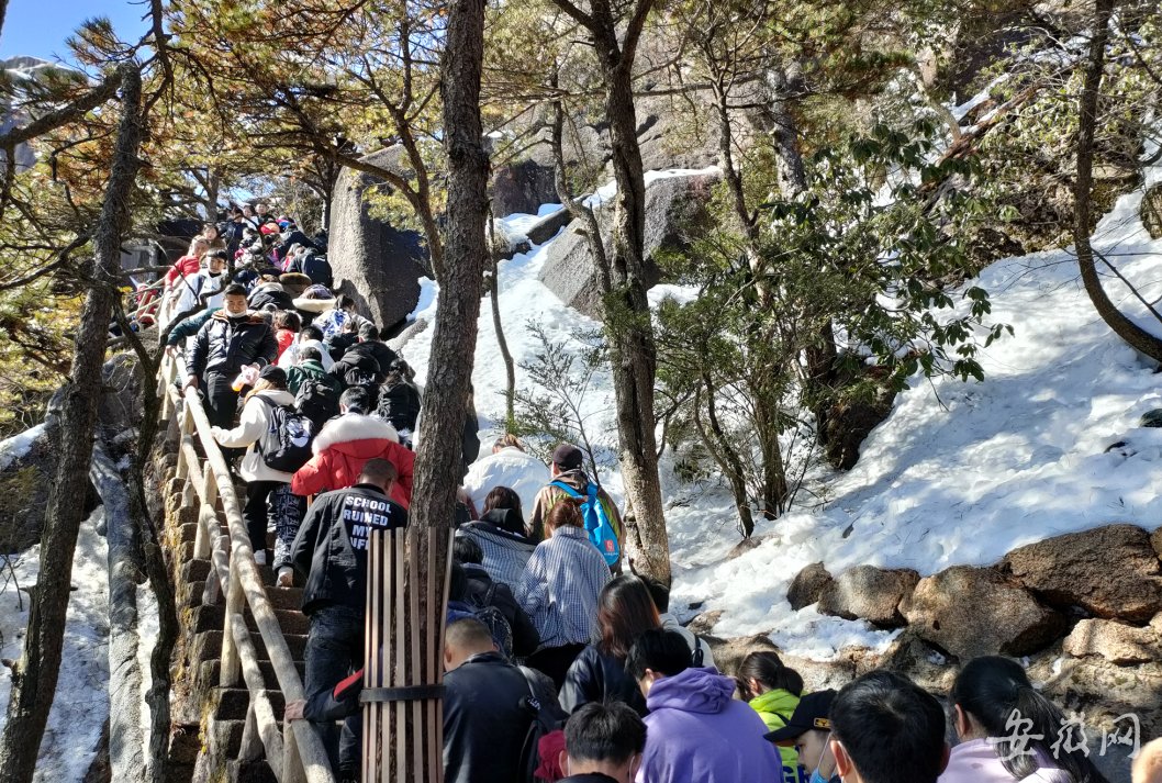 云海|雪后初晴 黄山之巅处处欢声笑语