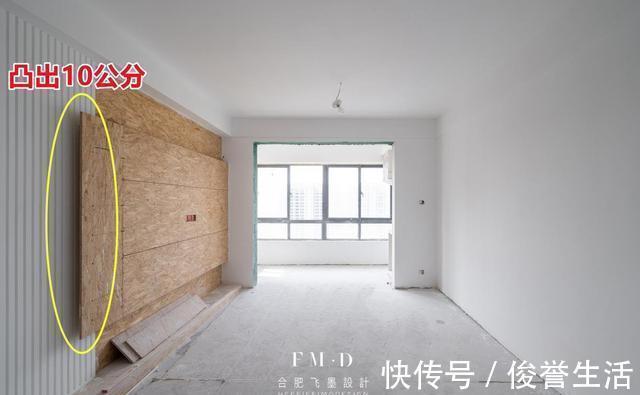 石材|我家电视墙好看,那是下了功夫的!欧松板凸出10公分挂石材,耐看