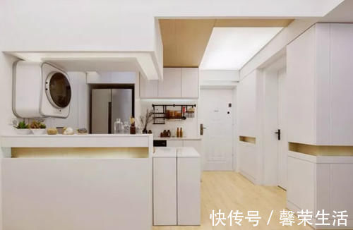主卧室|榻榻米主卧室，客厅储物柜装可折叠床，这套70㎡二手房装修真实用！