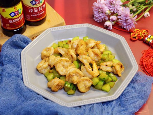 虾仁炒黄瓜