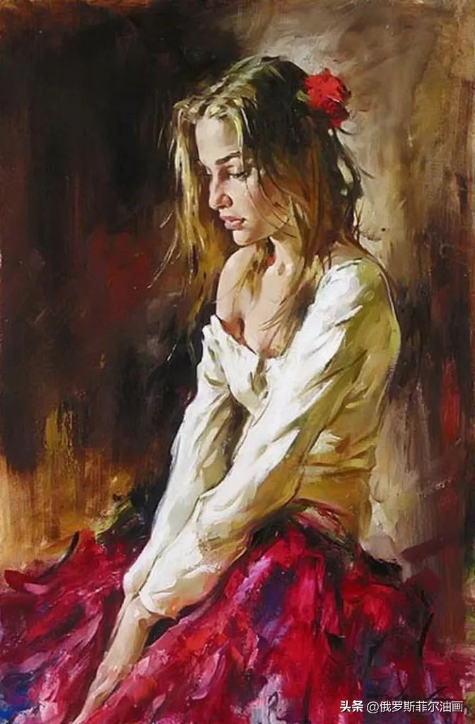 赏读&奔放美艳,活力无限~俄罗斯画家安德鲁的油画作品赏读