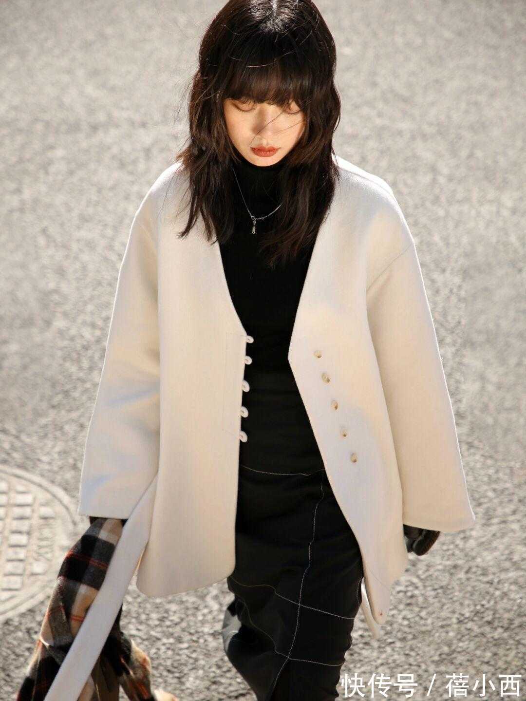 毛呢外套 奔三奔四的女人别穿得太廉价,入冬get这件毛呢外套,优雅又贵气