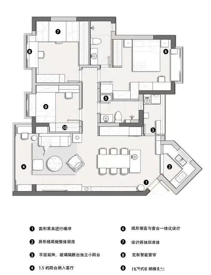 现代|115㎡现代简约风,这样简单装修一下,却是休闲又宜居!