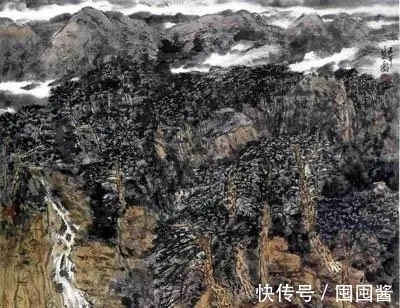 色墨#岭南画派|苍中有润,方楚乔山水画