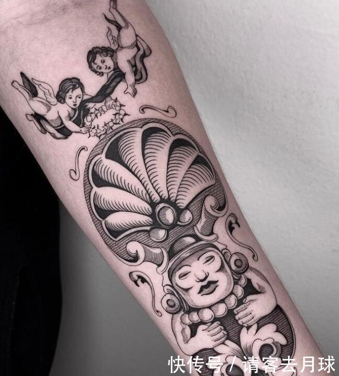 线条|每一根线条它们都在认真的表达自己 好看的线条结构纹身(一)