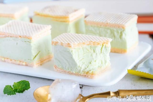 简单|制作超简单,这款开心果威化雪糕,让孩子放学回来赶走暑气