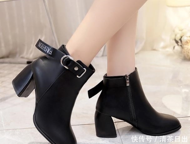 高跟女靴韩版百色显|又冷又土的单鞋别穿了,今年这种暖暖鞋火了,时髦保暖不累脚