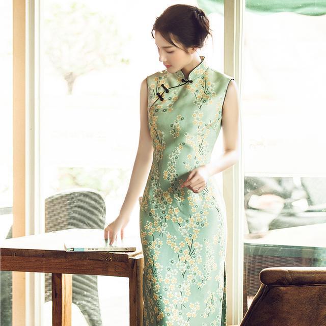 女人味|改良旗袍连衣裙，穿上女人味显示得淋漓尽致