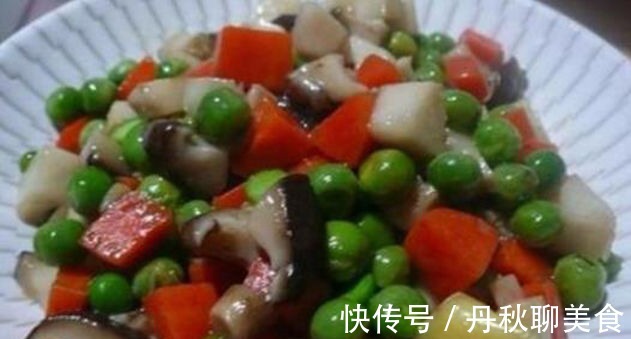 香菇炒豌豆|美食推荐糖醋里脊，香菇炒豌豆，香辣烧鱼块，梅菜扣肉的做法