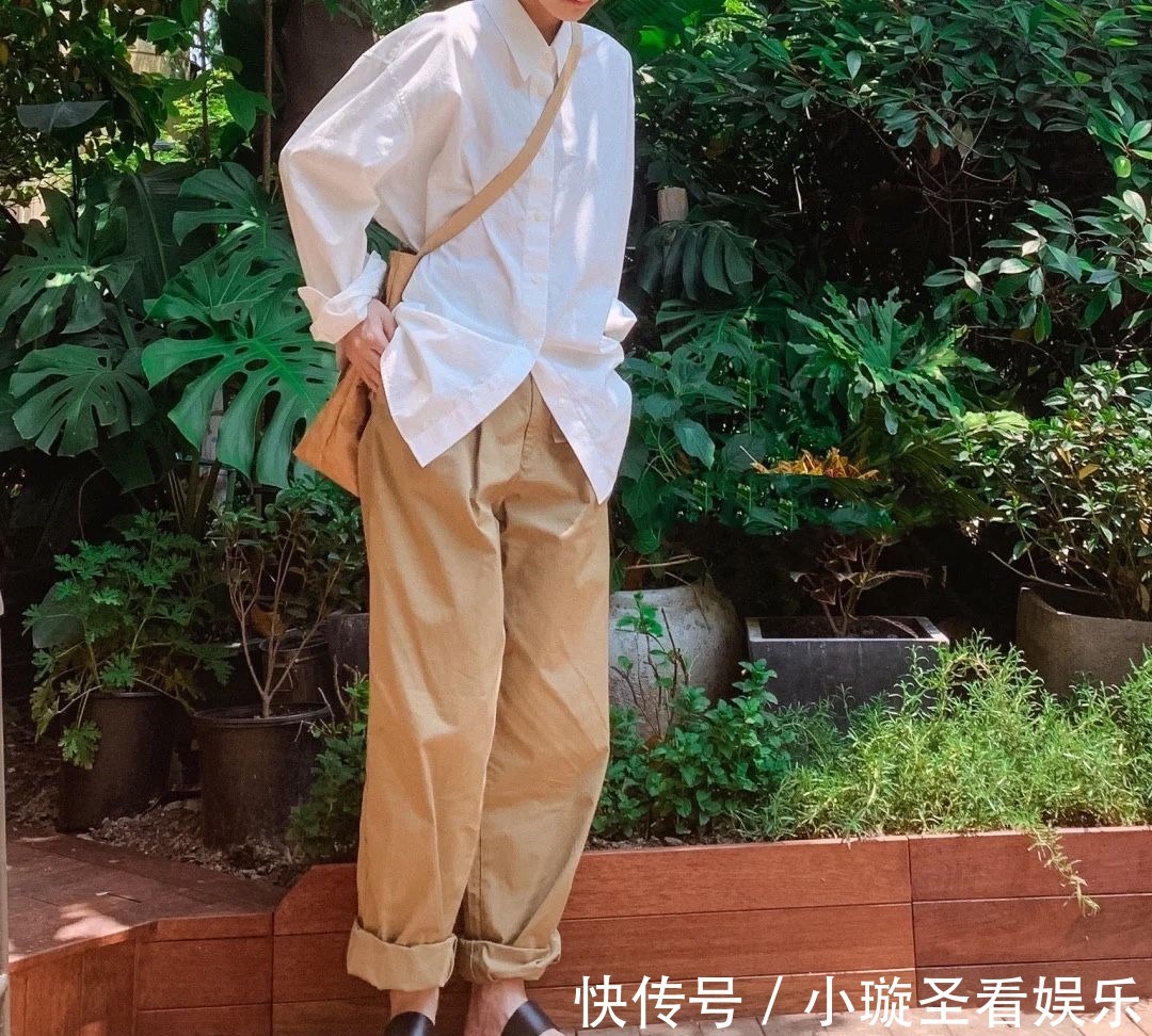 女人|今年火了一条裤子叫:卡其裤,高级知性,很适合三四十岁的女人