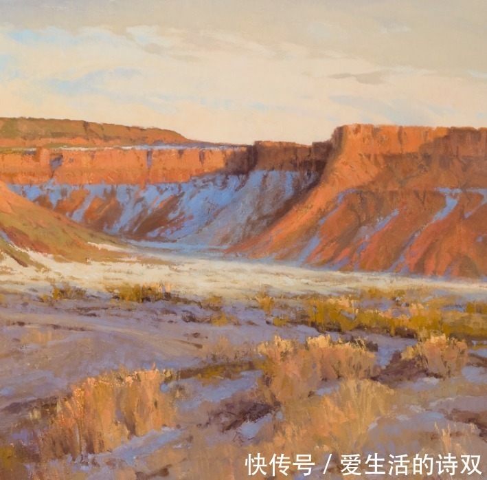 卢伯克$大卫·格里芬的风景油画高清图,放大看,更迷人