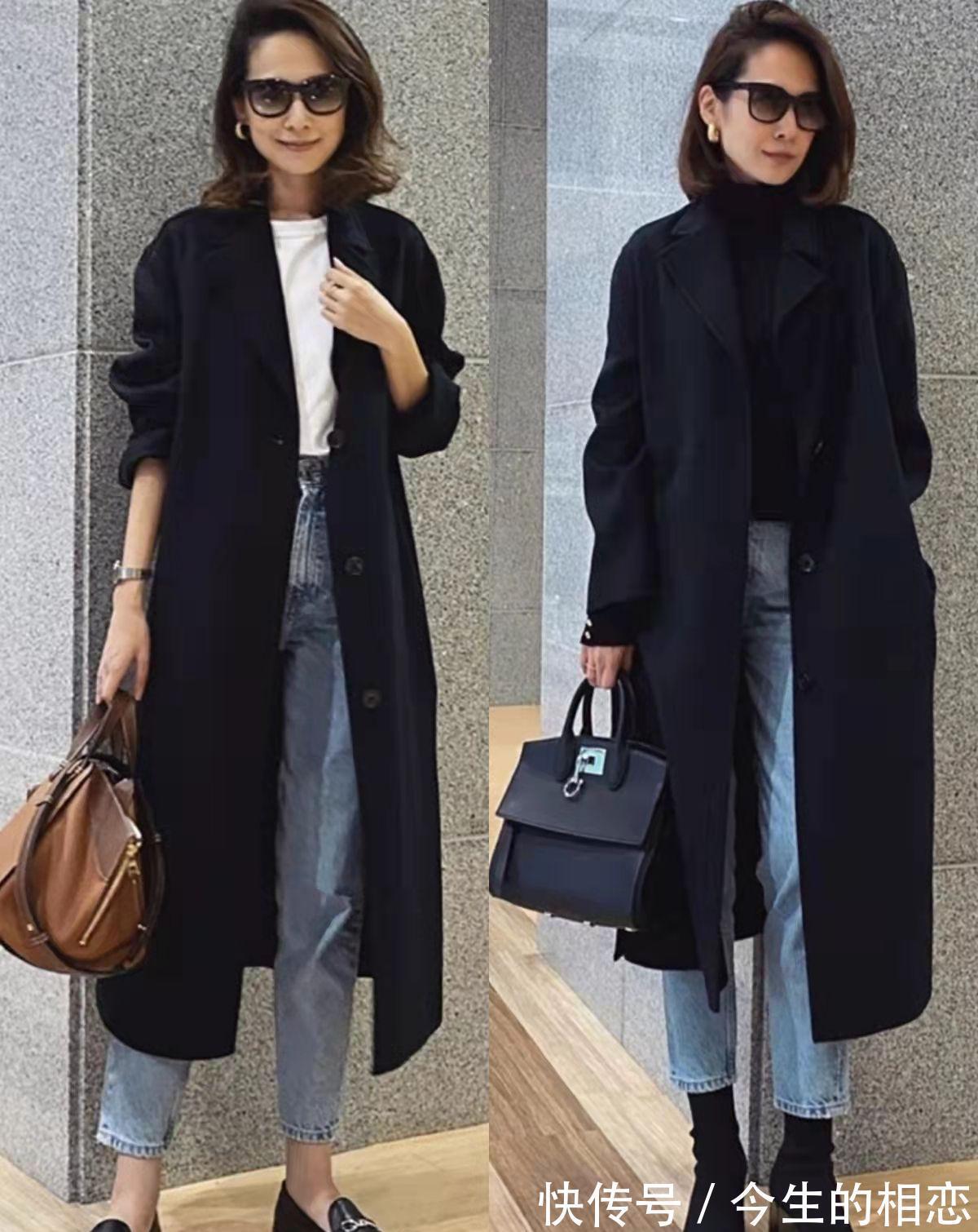 秘诀 分享将黑色大衣穿出高级感的5个秘诀，实用又时尚，适合40+女人