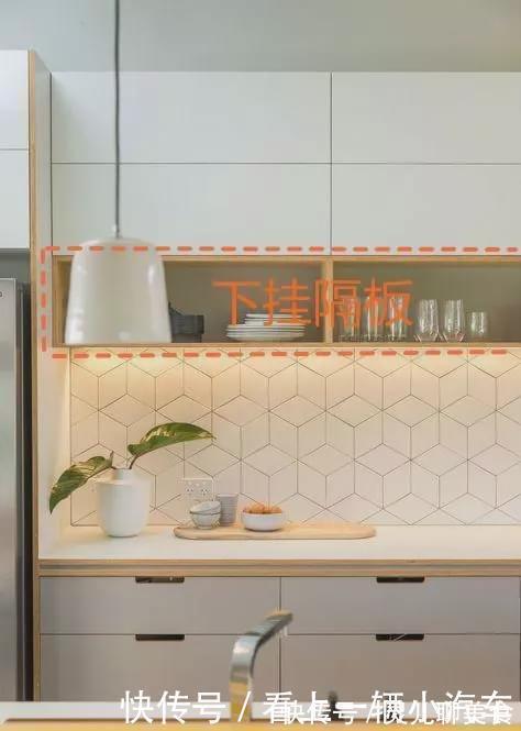 收纳|以后厨房装修,统统让师傅在吊柜下再挂个隔板,谁用谁知太好用了