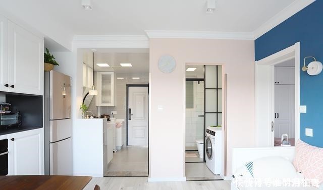 墙面|看腻了北欧风,43㎡一居室靠超美配色做到了优雅高级!