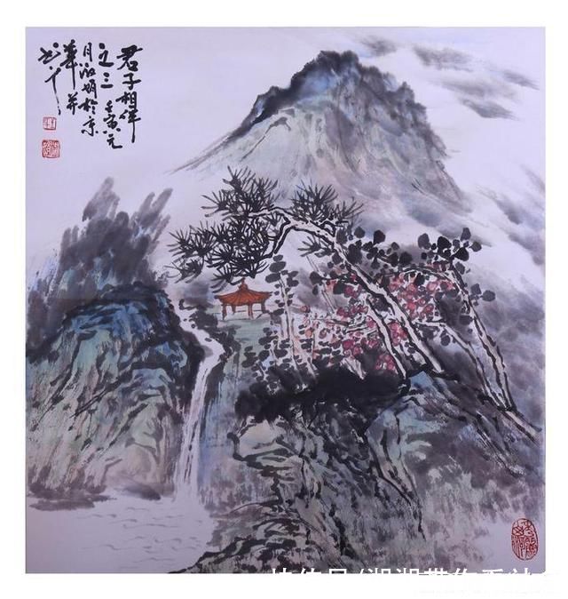 山水！「艺术先知」画家王淑娟，把山水生动的气韵写就晕染