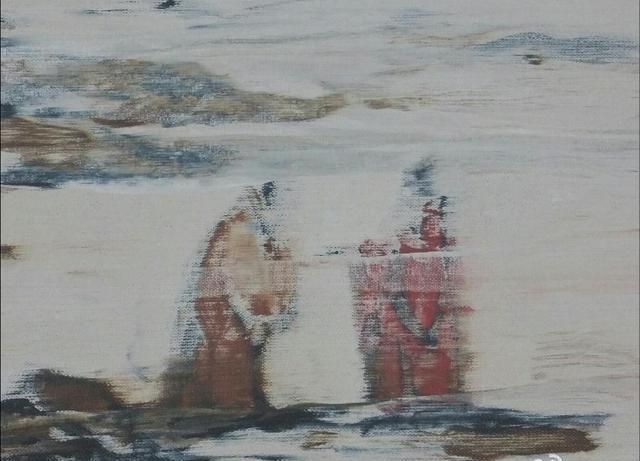 油画&冯小刚的油画水平真不错:不输专业的画家,笔下充满着故事