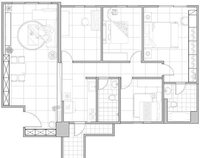 客餐厅|118㎡美居柔雅纯净，氛围温馨精致