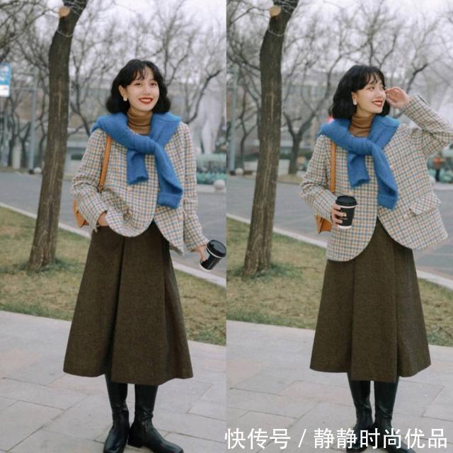 上半身 40岁女人选择“半身裙”时,穿这3种版型,能达到显瘦的效果