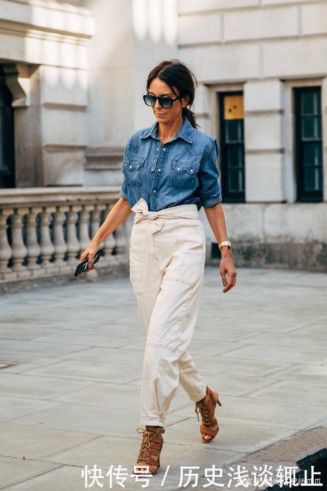 白裤子可别乱穿,穿错真的很尴尬!学会这样穿时髦显气质