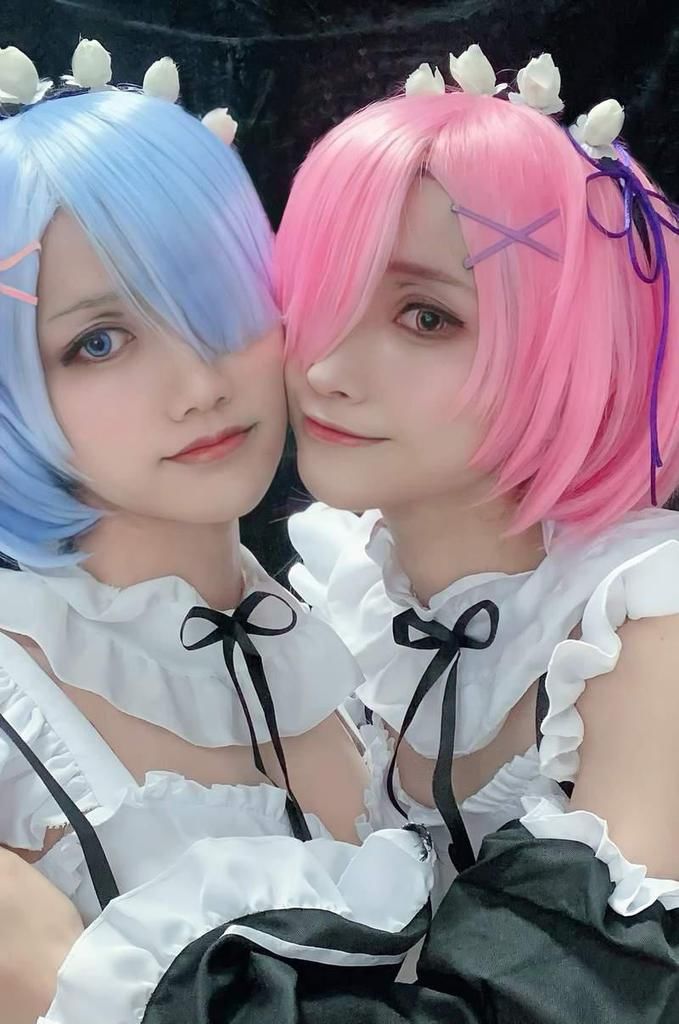 父母cosplay扮演雷姆拉姆，爸妈变姐妹想想这当中有多少可能性