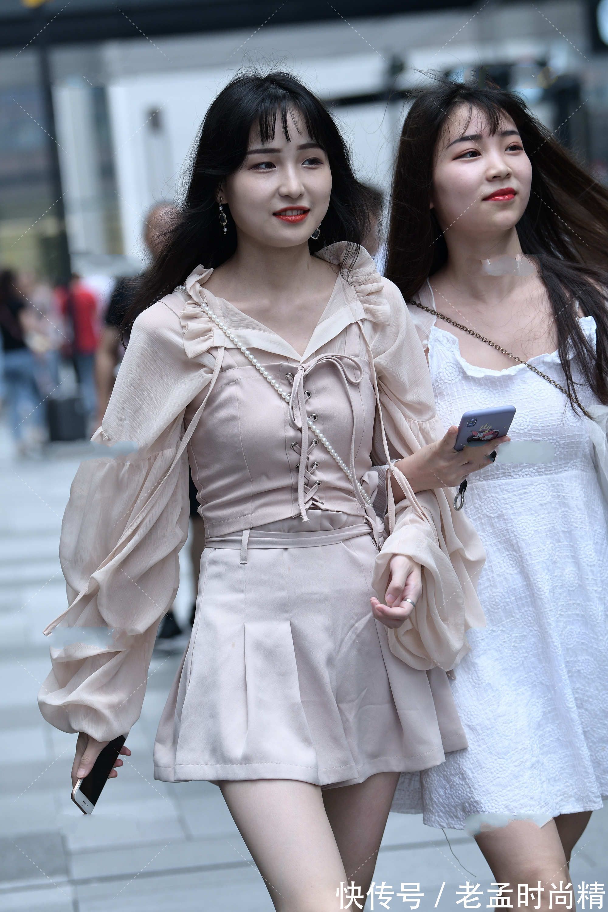 青春|设计感十足的淡粉色短款连衣裙, 也太有少女感了, 尽显青春活力